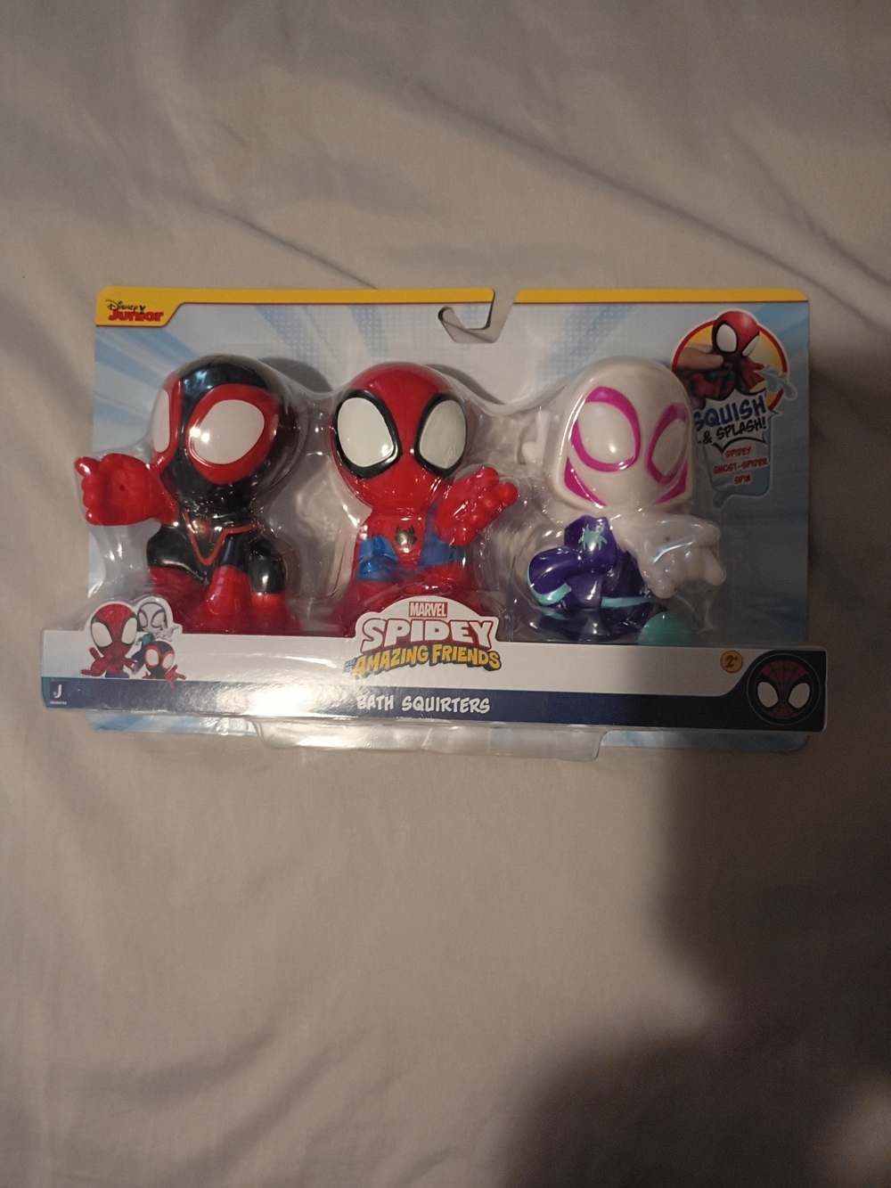 Marvel Spidey and His Amazing Friends Bath Squirters - Red, Black, White